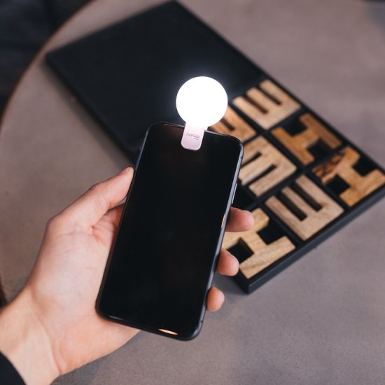 LED Selfie-lampa - Klicka på bilden för att stänga