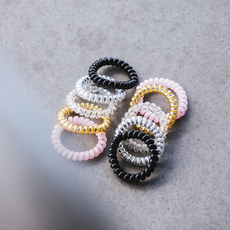 Hårband med telefonsladd (10-pack)